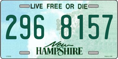 NH license plate 2968157