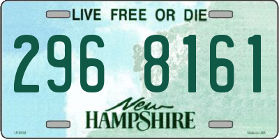 NH license plate 2968161