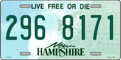 NH license plate 2968171