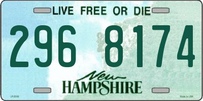 NH license plate 2968174