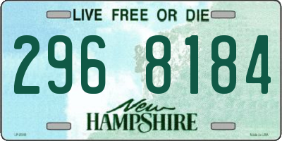 NH license plate 2968184
