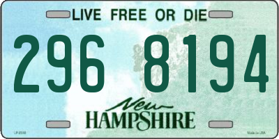 NH license plate 2968194