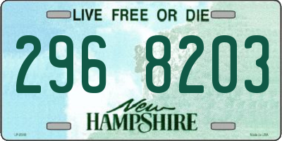 NH license plate 2968203