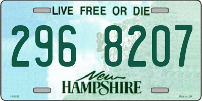 NH license plate 2968207