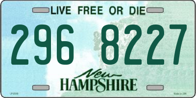 NH license plate 2968227
