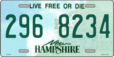 NH license plate 2968234