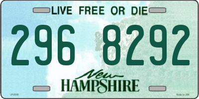 NH license plate 2968292