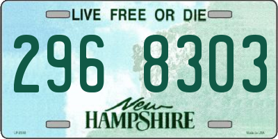 NH license plate 2968303