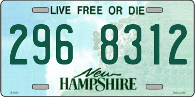 NH license plate 2968312
