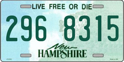 NH license plate 2968315