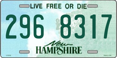 NH license plate 2968317