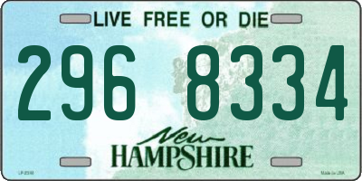 NH license plate 2968334