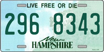 NH license plate 2968343