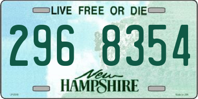 NH license plate 2968354