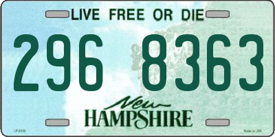 NH license plate 2968363