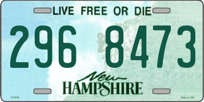 NH license plate 2968473