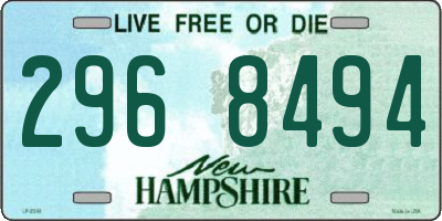 NH license plate 2968494