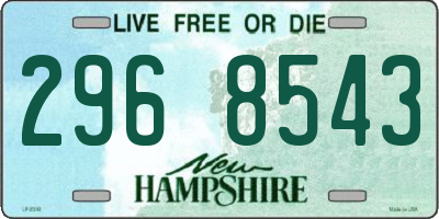 NH license plate 2968543