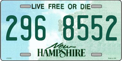 NH license plate 2968552