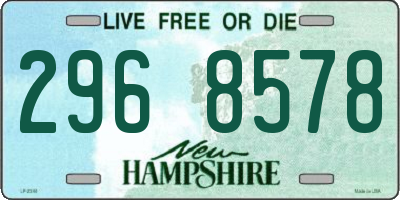 NH license plate 2968578