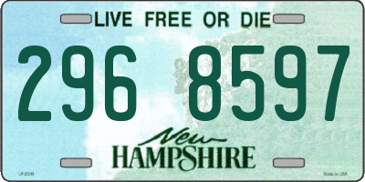 NH license plate 2968597