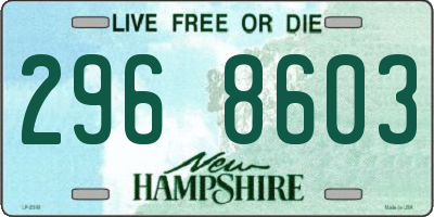 NH license plate 2968603