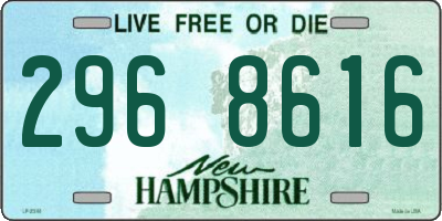 NH license plate 2968616