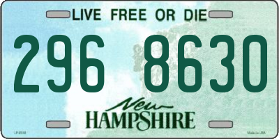 NH license plate 2968630