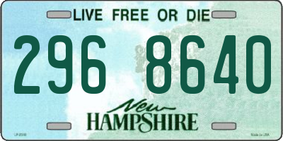 NH license plate 2968640