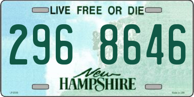 NH license plate 2968646