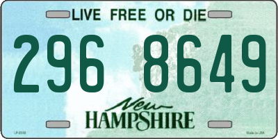 NH license plate 2968649