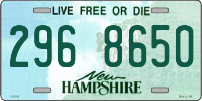 NH license plate 2968650