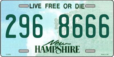 NH license plate 2968666
