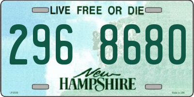 NH license plate 2968680