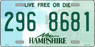 NH license plate 2968681