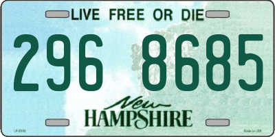 NH license plate 2968685