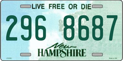 NH license plate 2968687