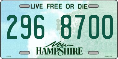 NH license plate 2968700