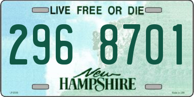 NH license plate 2968701