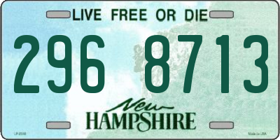 NH license plate 2968713