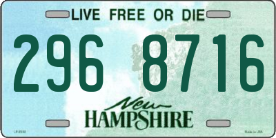 NH license plate 2968716