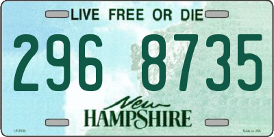 NH license plate 2968735