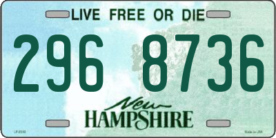 NH license plate 2968736