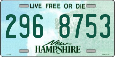 NH license plate 2968753