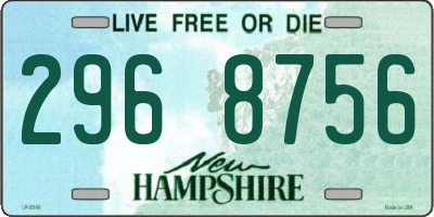 NH license plate 2968756