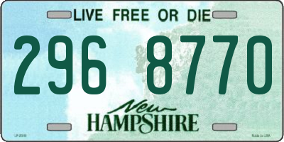 NH license plate 2968770