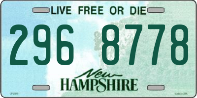 NH license plate 2968778