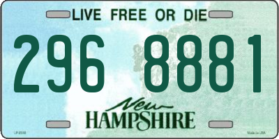 NH license plate 2968881