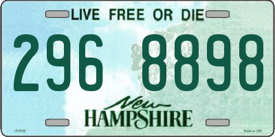 NH license plate 2968898