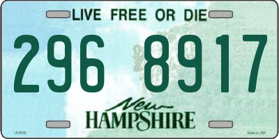 NH license plate 2968917